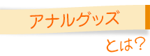 アナルとは？