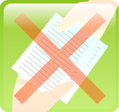 個人情報を第三者に渡しません。