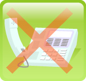 メールや電話での勧誘はしません。