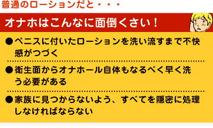オナホはこんなに面倒くさい!