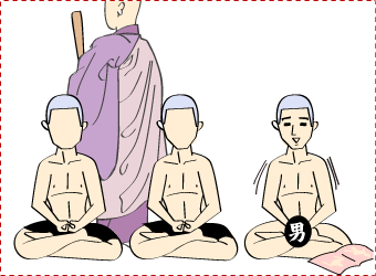 あぐら型オナニー