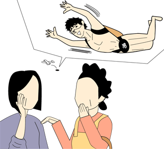 ダイビングオナニー