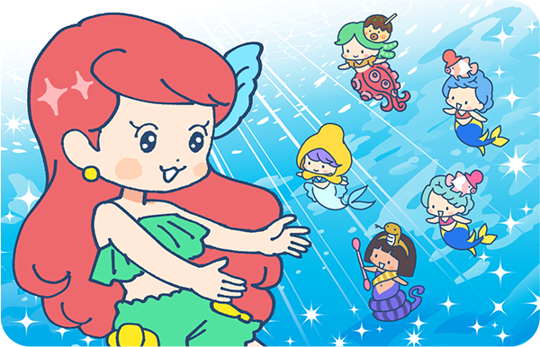 ミアと妖精たちのイラスト