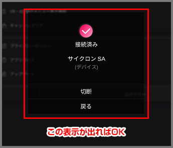 STEP6 この表示が出ればOK