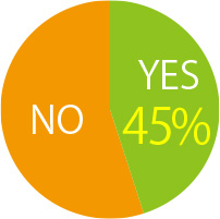 YES 45%