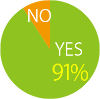 YES 91%